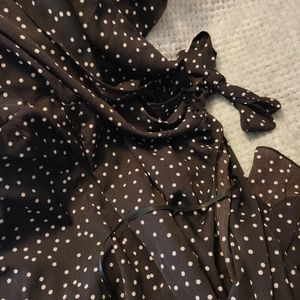 Women's polka dot flowy dress